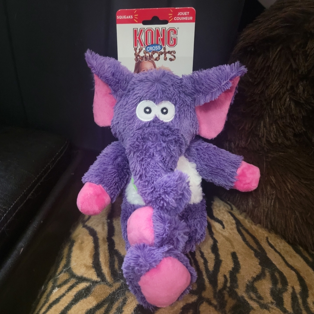 KONG Dog Elephant Kross Knots Sz Med / Large Ea New!